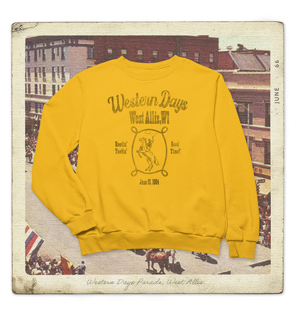 West Allis Western Days 1984 Crewneck Adult Sweatshirt