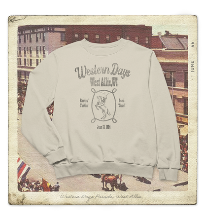West Allis Western Days 1984 Crewneck Adult Sweatshirt