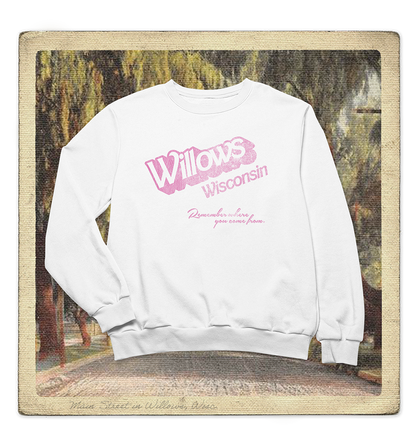 Willows, Wisconsin, Remember Where you Come from Adult Crewneck Sweatshirt