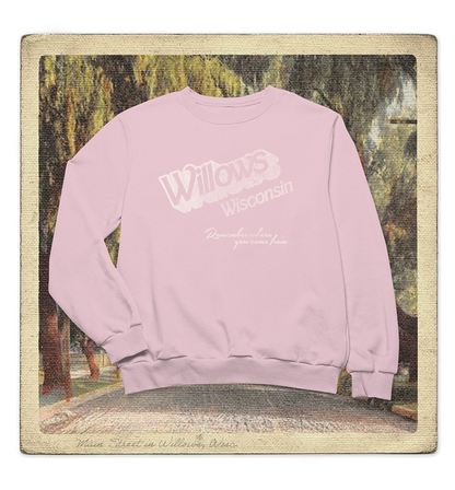 Willows, Wisconsin, Remember Where you Come from Adult Crewneck Sweatshirt