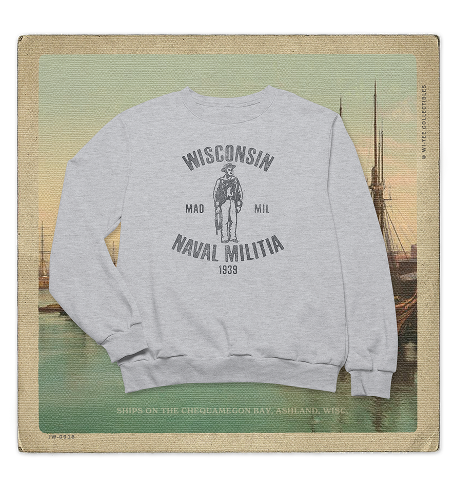 Wisconsin Naval Militia 1939 Adult Crewneck Sweatshirt