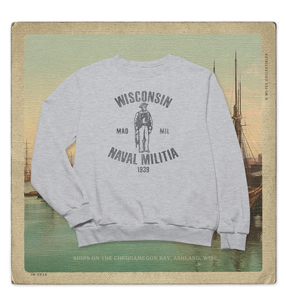 Wisconsin Naval Militia 1939 Adult Crewneck Sweatshirt