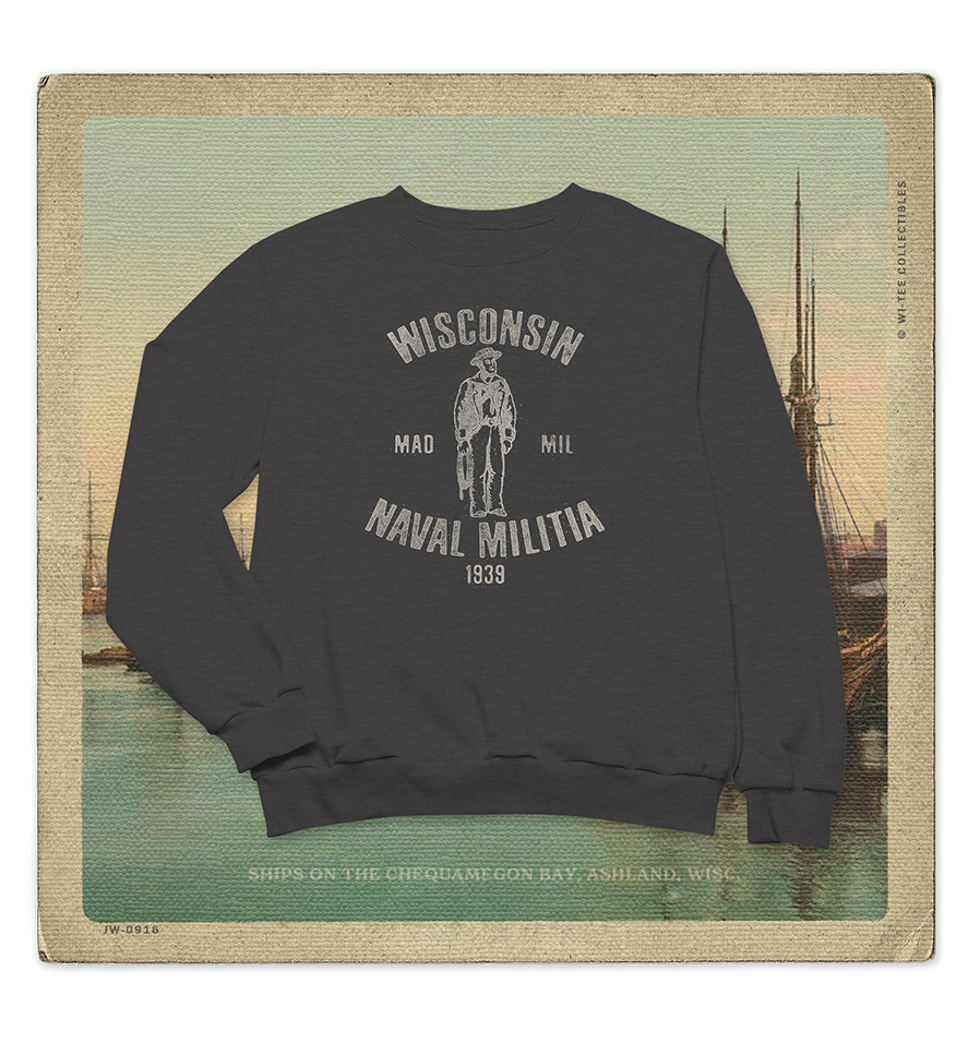 Wisconsin Naval Militia 1939 Adult Crewneck Sweatshirt