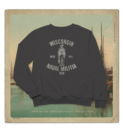 Wisconsin Naval Militia 1939 Adult Crewneck Sweatshirt