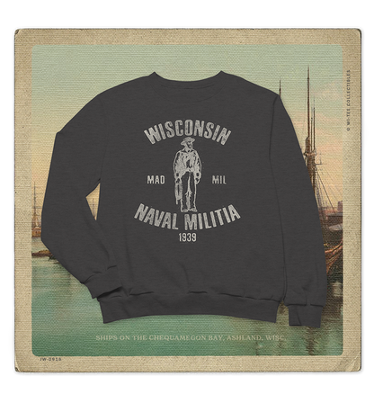 Wisconsin Naval Militia 1939 Adult Crewneck Sweatshirt