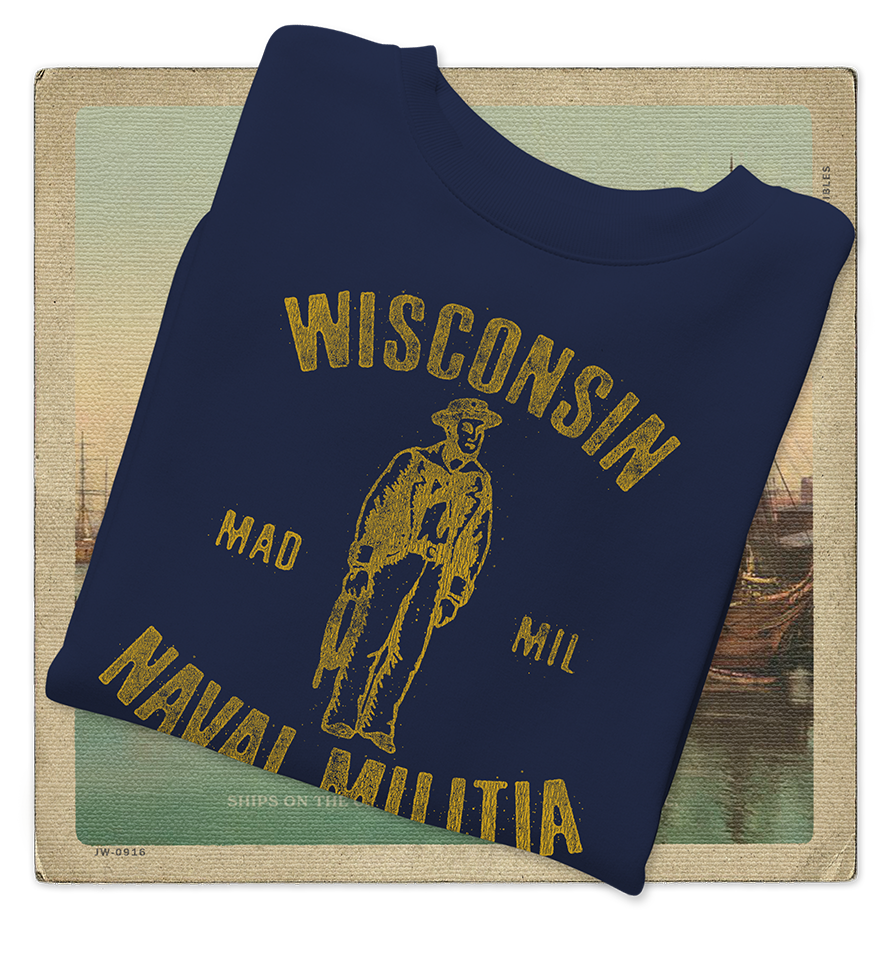 Wisconsin Naval Militia 1939 Adult Crewneck Sweatshirt