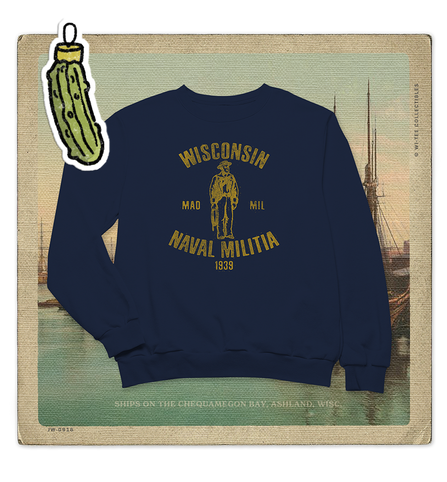 Wisconsin Naval Militia 1939 Adult Crewneck Sweatshirt