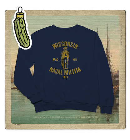 Wisconsin Naval Militia 1939 Adult Crewneck Sweatshirt