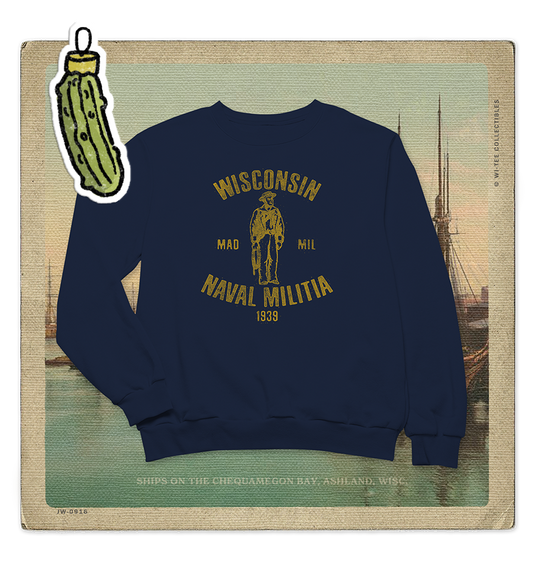 Wisconsin Naval Militia 1939 Adult Crewneck Sweatshirt