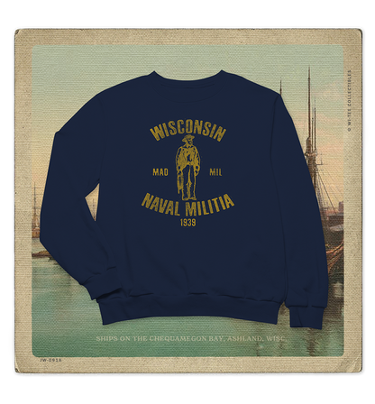 Wisconsin Naval Militia 1939 Adult Crewneck Sweatshirt