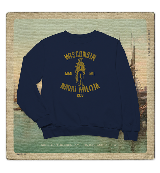 Wisconsin Naval Militia 1939 Adult Crewneck Sweatshirt