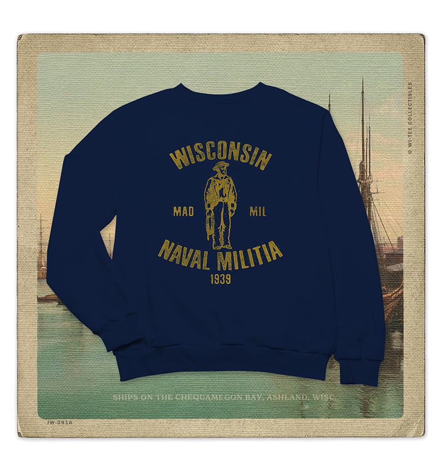 Wisconsin Naval Militia 1939 Adult Crewneck Sweatshirt