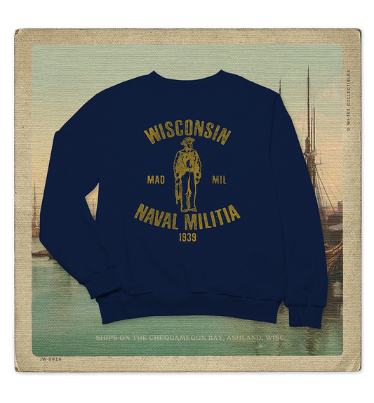 Wisconsin Naval Militia 1939 Adult Crewneck Sweatshirt