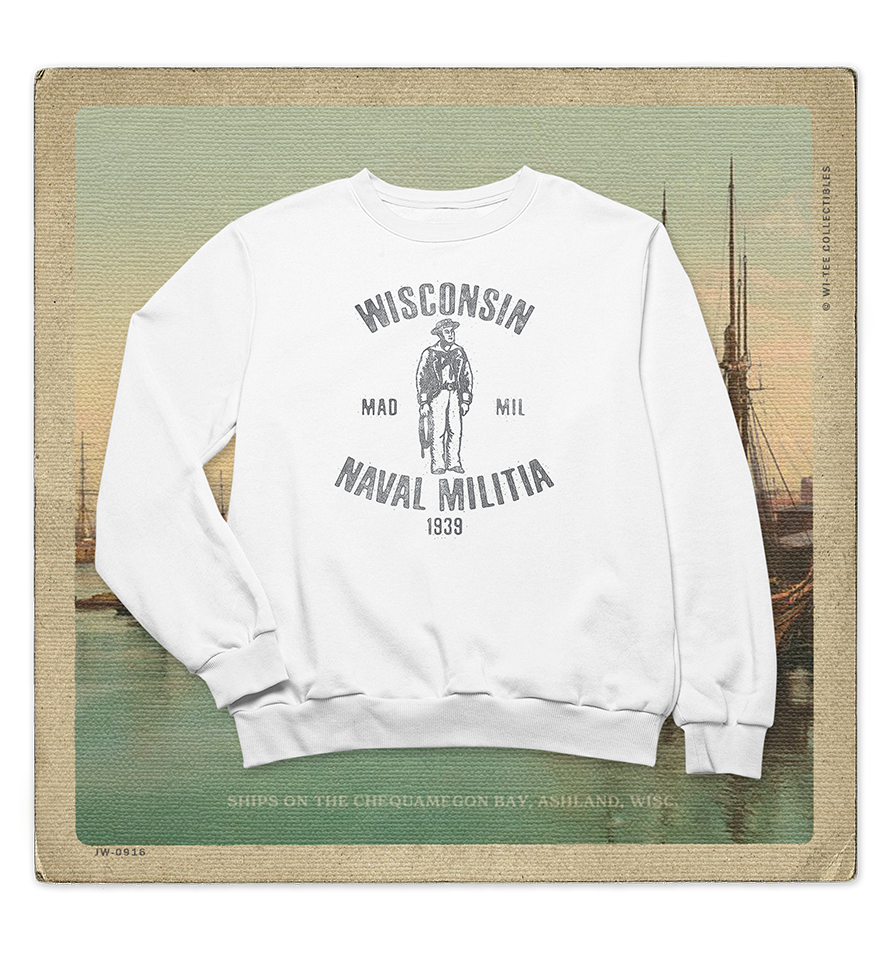 Wisconsin Naval Militia 1939 Adult Crewneck Sweatshirt