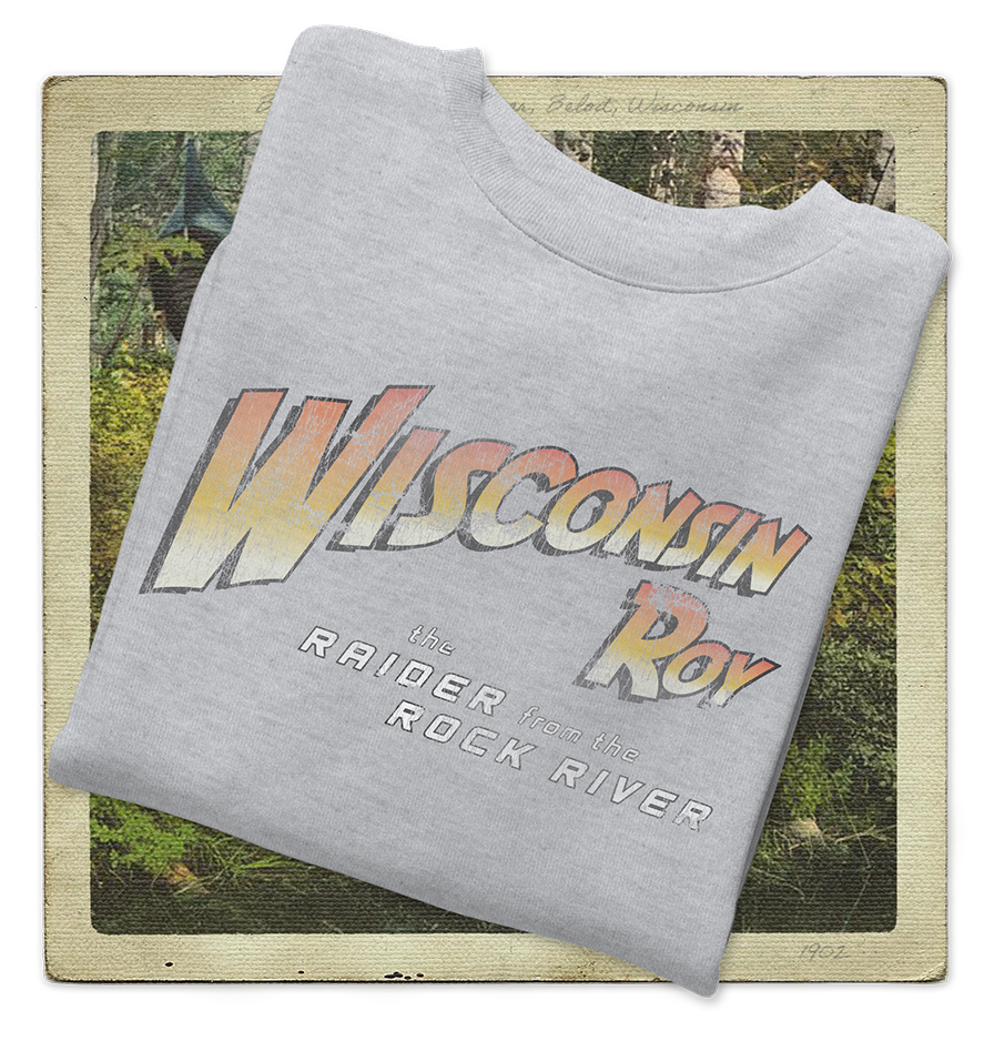 Wisconsin Roy, The Raider from the Rock River Adult Crewneck Sweatshirt