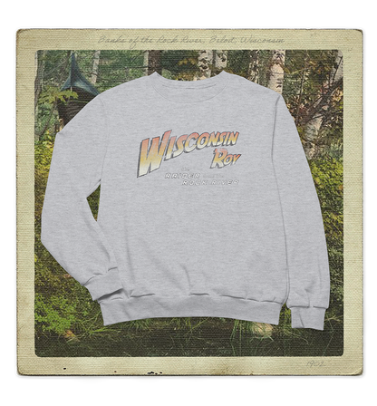 Wisconsin Roy, The Raider from the Rock River Adult Crewneck Sweatshirt