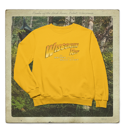 Wisconsin Roy, The Raider from the Rock River Adult Crewneck Sweatshirt