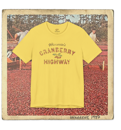 Wisconsin's Cranberry Highway Adult Tee
