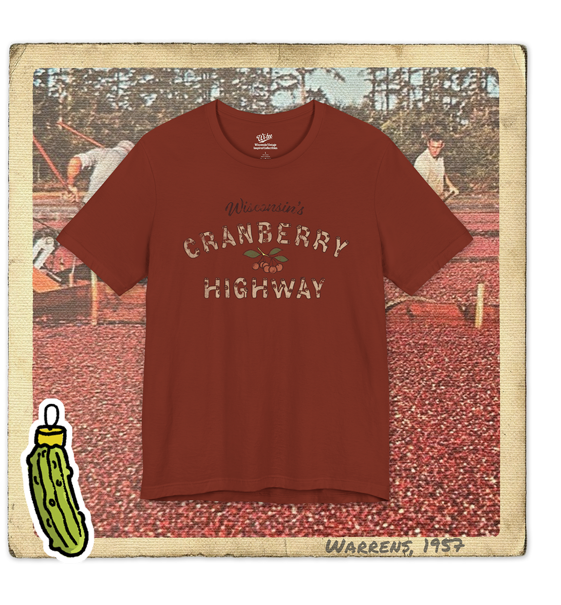 Wisconsin's Cranberry Highway Adult Tee