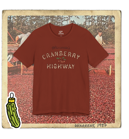 Wisconsin's Cranberry Highway Adult Tee