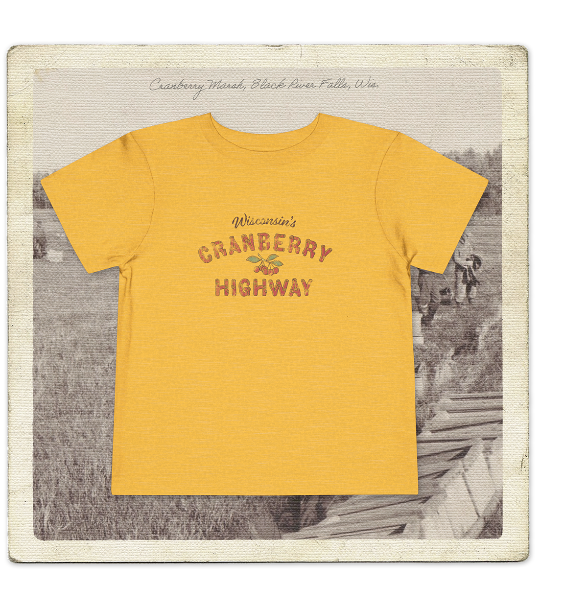 Wisconsin's Cranberry Highway Toddler Tee